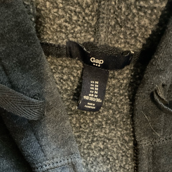 Navy Gap Zipup Hoodie (SOLD ON DEPOP - Picture 3 of 3